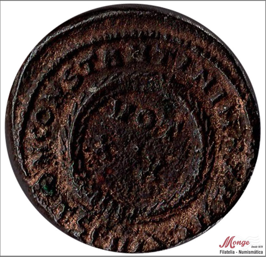 Mundo Antiguo - Imperio Romano - MBC / VF - Folis Reducido Constantino 307-337 dc - R/ DN CONSTANTINOS AUG VOPXX TSE IU - Tesa