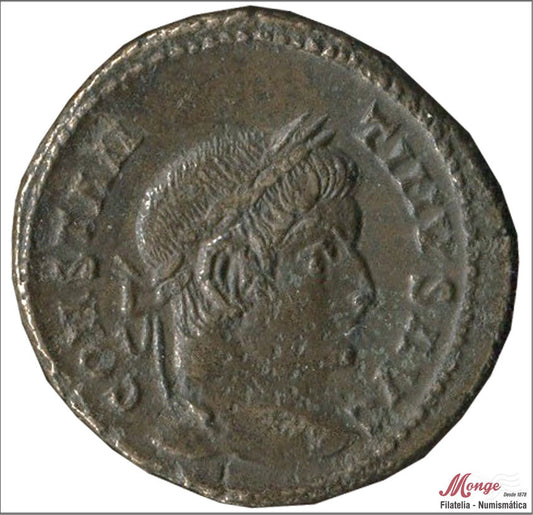 Mundo Antiguo - Imperio Romano - MBC / VF - Follis reducido/ Constantino Magno 307-337 DC - R/ SARMATIA DEVICTA - C en el campo