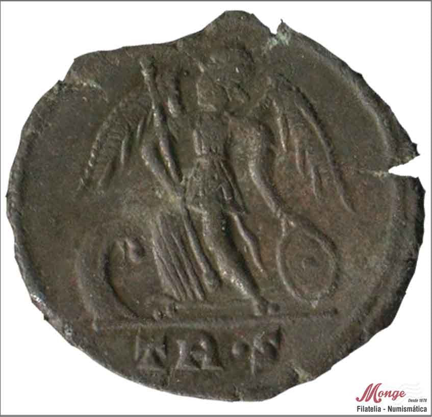 Mundo Antiguo - Imperio Romano - MBC+ / VF+ - Follis tiempo de Constantino - CONSTANTINOPOLIS - Tria 2ª Oficina / 307-337 DC