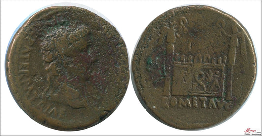 Mundo Antiguo - Imperio Romano - Nº S-01691 - MBC - / VF- - As - Augusto - A/ CAESAR AUGUSTIS DIVI PATER PATRIAE - R/ Altar de