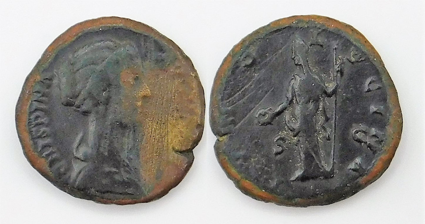 Mundo Antiguo - Imperio Romano - Nº S-06018 - Buena conservación - BC / F - AS. Crispina 178-182 dc - R/ IUNO LUCINA SC / Roma 1