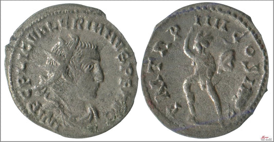 Mundo Antiguo - Imperio Romano - Nº S-09960 - MBC / VF - Antoniano Valeriano I 253-260 DC. - R/ PM TRP IIII COS III PP - 256 D