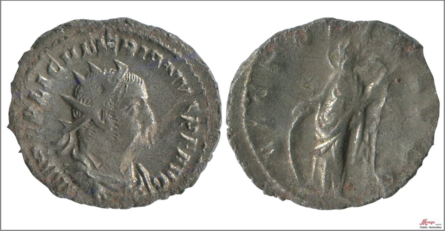 Mundo Antiguo - Imperio Romano - Nº S-09990 - BC / F - Antoniniano Valeriano I 253-260 DC. - R/ VICTORIAE AUGG - - Antioquia