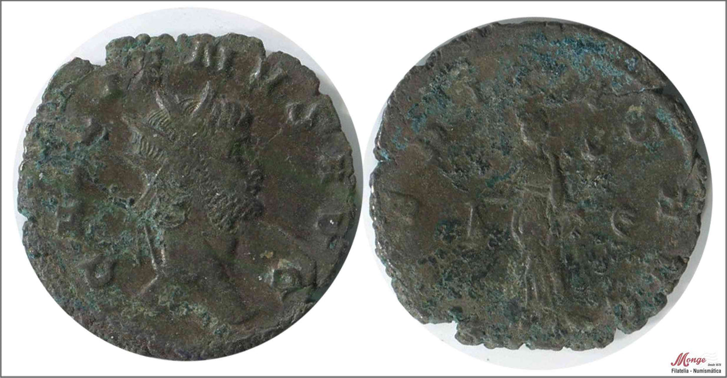 Mundo Antiguo - Imperio Romano - Nº S-10368 - MBC - / VF- - Antoniano Galieno / UBERITAS E / Roma - 264/267 dc