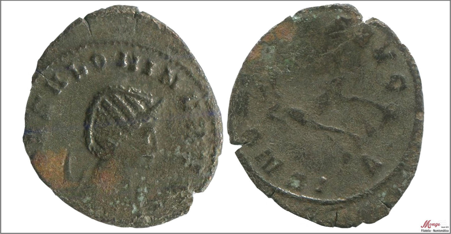 Mundo Antiguo - Imperio Romano - Nº S-10643 - MBC - / VF- - Antoniano Salonina - R/ IUNONI CONS AUG A - Roma 4ª oficina 268 dc