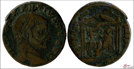 Mundo Antiguo - Imperio Romano - Nº S-14990 - MBC - / VF- - Follis Majencio 307-312 DC - A/ IMP C MAXENTIUS PF AUG - R/ CONSERV