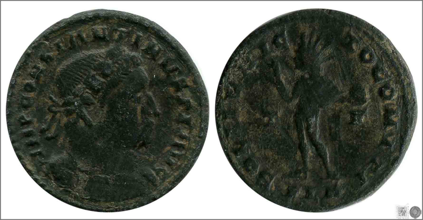 Mundo Antiguo - Imperio Romano - Nº S-16060 - MBC / VF - Follis / Constantino I 307-337 DC - R/ SOLI INVICTO COMTI TF PTR / tRI