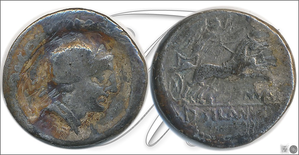 Mundo Antiguo - Republica Romana - Regular conservación - RC / VG - Denario Junious Silanus / Familia Junia / Roma 91 AC