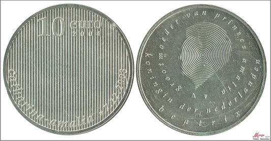 Paises Bajos - 2004 - Monedas euros en plata - S/C / UNC - 10 € año 2004 Princesa Caterina Malia / 17,80 gr.