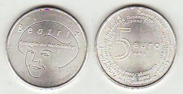 Paises Bajos - 2004 - Monedas euros en plata - S/C / UNC - 5 € año 2004 / Ampliación UE