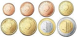 Paises Bajos - 2005 - Monedas Euros circulación - S/C / UNC - Año 2005 (8 monedas)