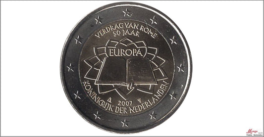 Paises Bajos - 2007 - Monedas Euros circulación - S/C / UNC - 2 € año 2007 / 50 Aniv. Tratado Roma