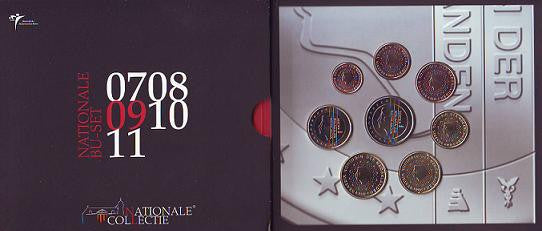 Paises Bajos - 2009 - Monedas Euros en cartera oficial - FDC / MS - Cartera 2009 (8 monedas)