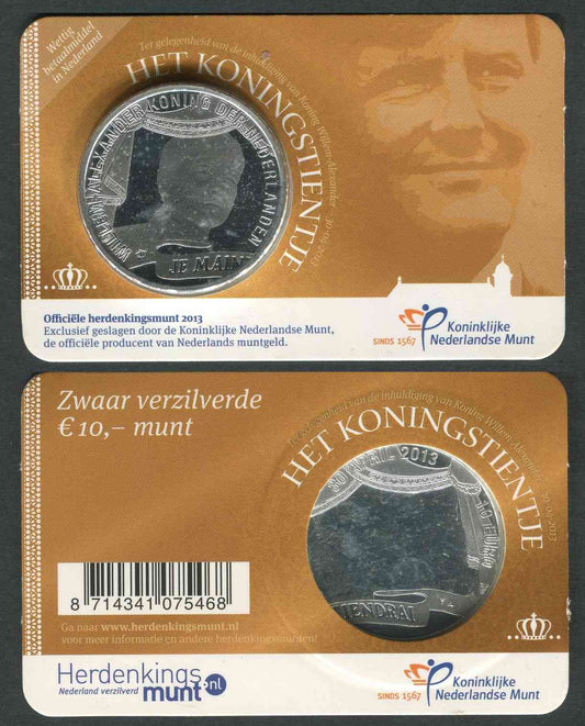 Paises Bajos - 2013 - Monedas Euros circulación - S/C / UNC - 10 € año 2013 / Het Koningstientje en Blister