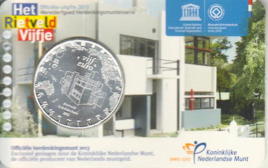 Paises Bajos - 2013 - Monedas Euros circulación - S/C / UNC - 5 € año 2013 / Het Rietveld / En blister