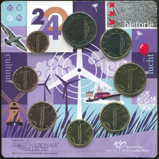 Paises Bajos - 2014 - Monedas Euros circulación - S/C / UNC - Año 2014 (8 monedas)