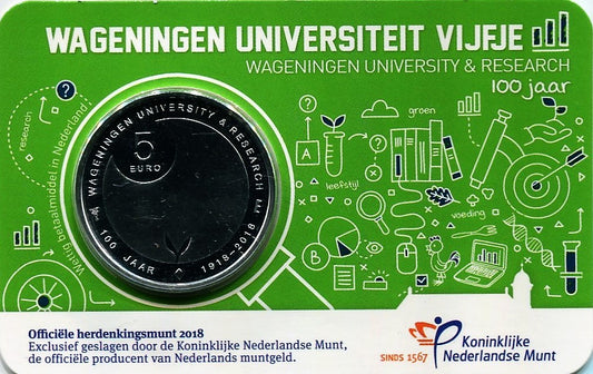 Paises Bajos - 2018 - Monedas Euros circulación - S/C / UNC - 5 € año 2018 / 4ª / Wagenningen Universiteit