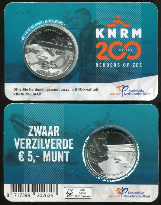 Paises Bajos - 2024 - Monedas Euros circulación - S/C / UNC - 5 € año 2024 / KNRM