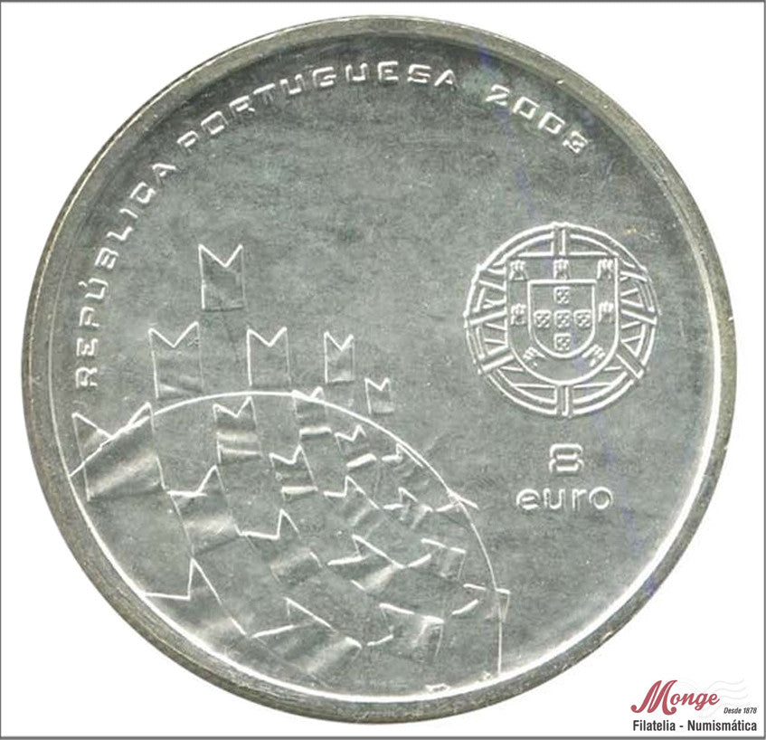 Portugal - 2003 - Monedas euros en plata - S/C / UNC - 8 € año 2003 Europeo futbol (1 monedas) Iª serie