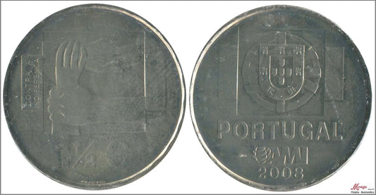 Portugal - 2008 - Monedas Euros circulación - S/C / UNC - 1,50 € año 2008 / Contra la indiferencia