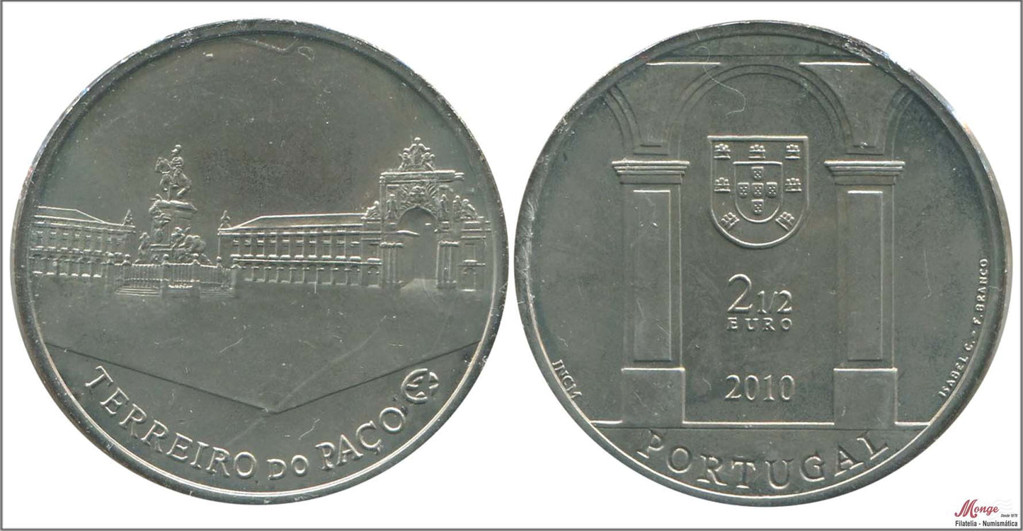 Portugal - 2010 - Monedas Euros circulación - S/C / UNC - 2´50 € Año 2010 / Terreiro do Paço