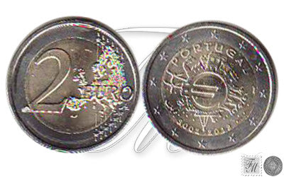 Portugal - 2012 - Monedas Euros circulación - S/C / UNC - 2 € Año 2012 / X Aniversario €