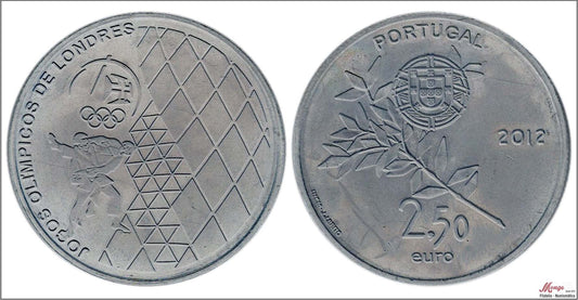 Portugal - 2012 - Monedas Euros circulación - S/C / UNC - 2,50 € Año 2012 / Olimpiada Londres