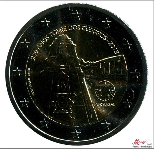 Portugal - 2013 - Monedas Euros circulación - S/C / UNC - 2 € Año 2013 / 250 años torre dos Clerigos