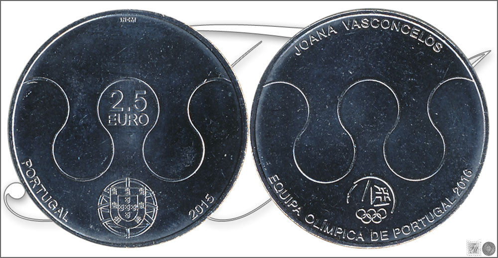 Portugal - 2015 - Monedas Euros circulación - S/C / UNC - 2,50 Año 2015 / 4ª Equipo olimpico