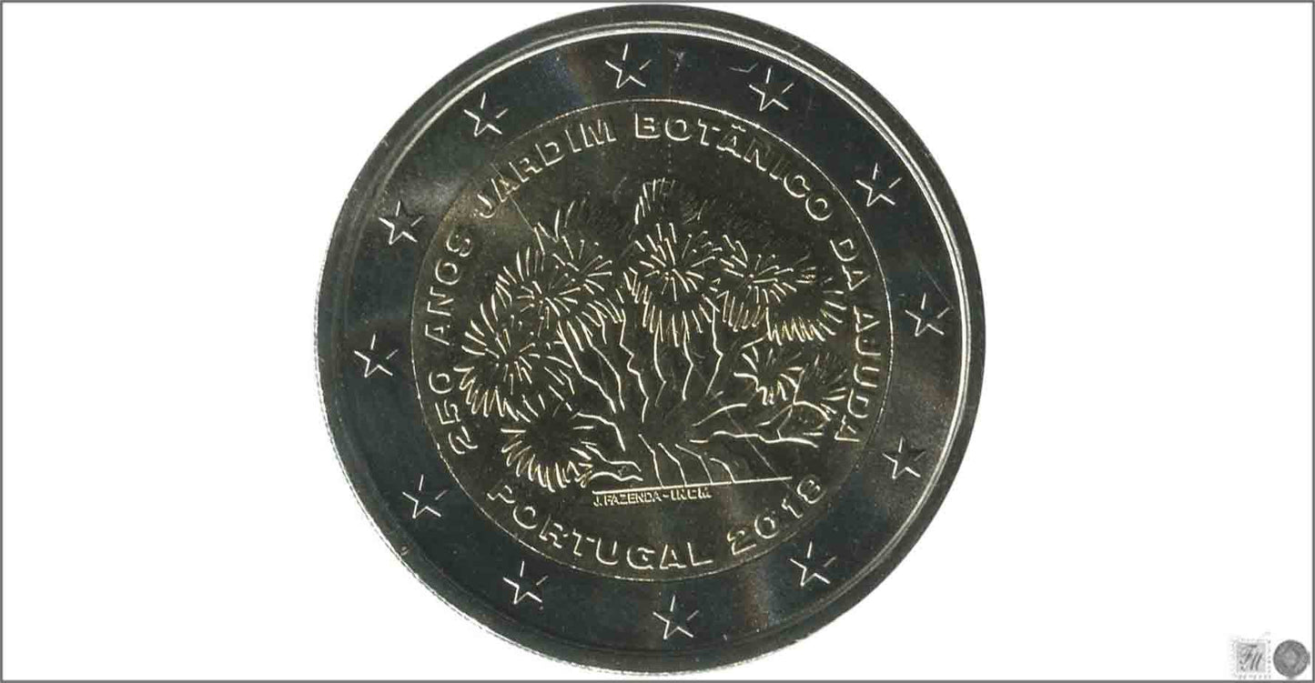 Portugal - 2018 - Monedas Euros circulación - S/C / UNC - 2 € Año 2018 / Jardin Botanico Da Ajuda