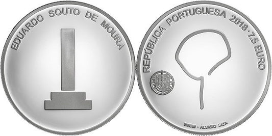 Portugal - 2018 - Monedas Euros circulación - S/C / UNC - 7,5 € Año 2018 / SOUTO MOURA