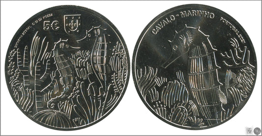 Portugal - 2021 - Monedas Euros circulación - S/C / UNC - 5 € Año 2021 / 1º Caballito de Mar