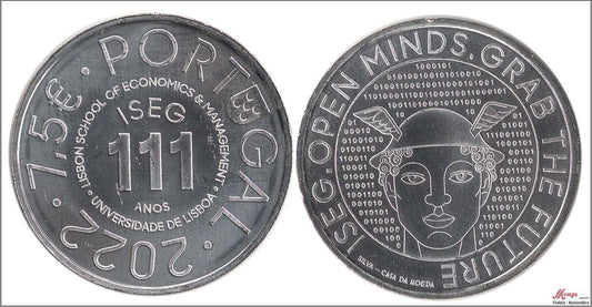 Portugal - 2022 - Monedas euros en plata - S/C / UNC - 7,50 € Año 2022 / Futuro