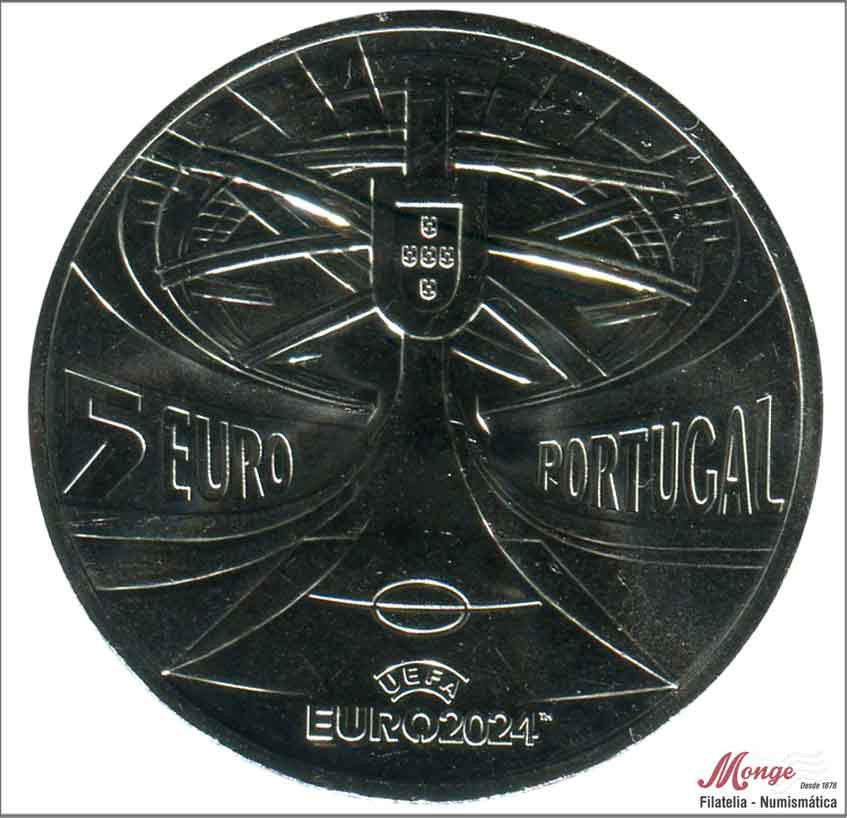 Portugal - 2024 - Monedas Euros circulación - S/C / UNC - 5 € Año 2024 / UEFA