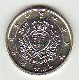 San Marino - 2010 - Monedas Euros circulación - S/C / UNC - 1 € año 2010