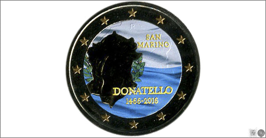 San Marino - 2016 - Monedas Euros Color - S/C / UNC - 2 € año 2016 / Donatello