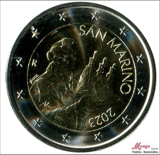 San Marino - 2023 - Monedas Euros circulación - S/C / UNC - 2 € año 2023