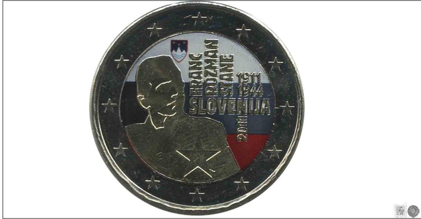 Slovenia - 2011 - Monedas Euros Color - S/C / UNC - 2 € Año 2011 / Franc Rozman Stane