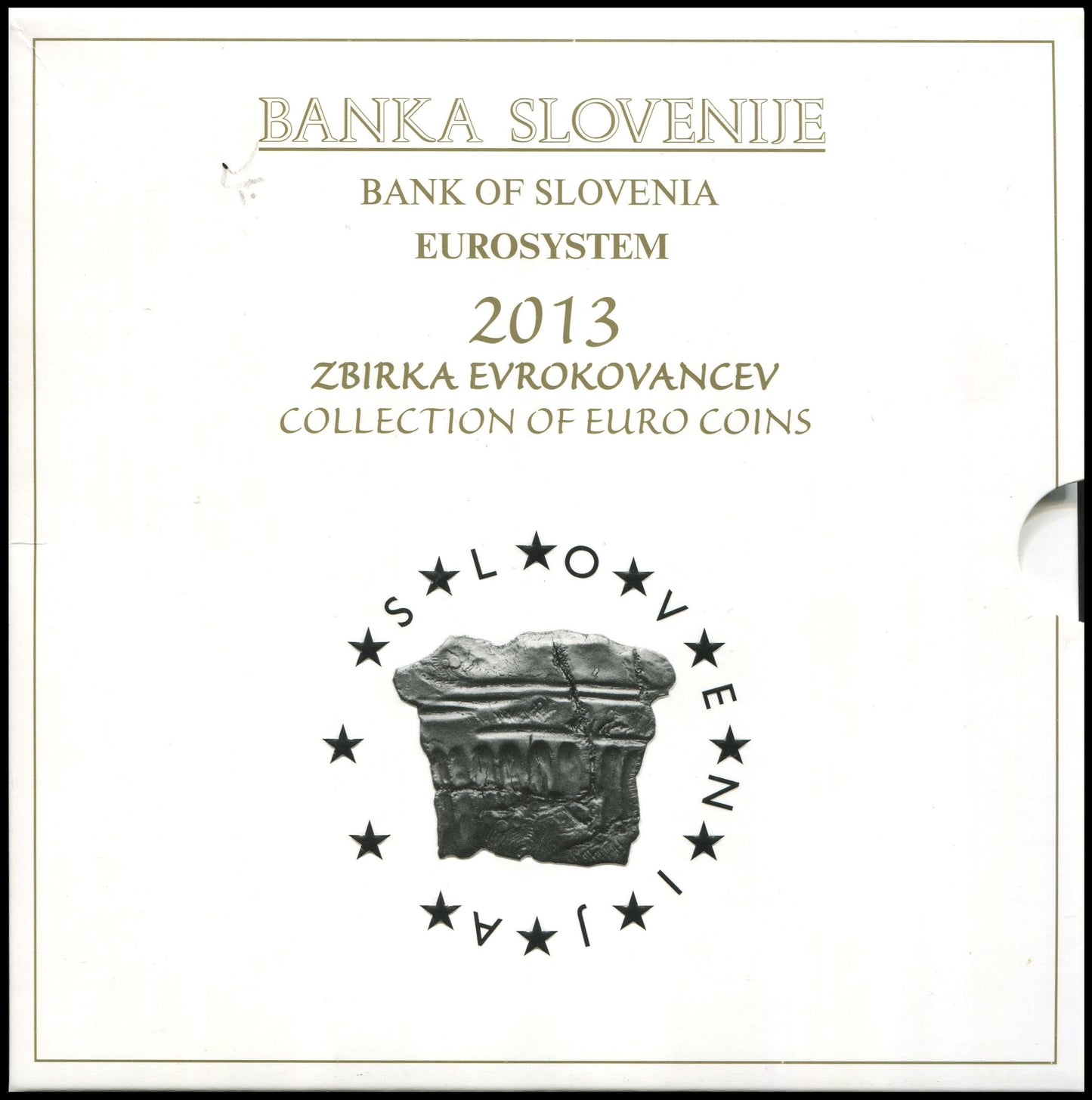 Slovenia - 2013 - Monedas Euros en cartera oficial - FDC / MS - Cartera año 2013 (10 monedas)