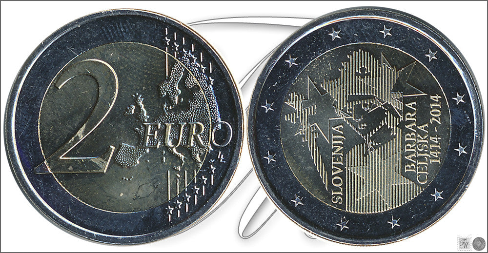 Slovenia - 2014 - Monedas Euros circulación - S/C / UNC - 2 € Año 2014 / Barbara de Celje