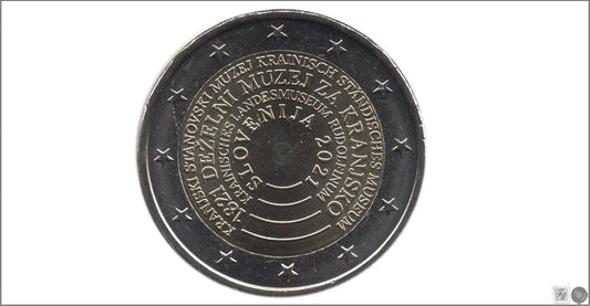 Slovenia - 2021 - Monedas Euros circulación - S/C / UNC - 2 € Año 2021 / Museo Regional Kranj