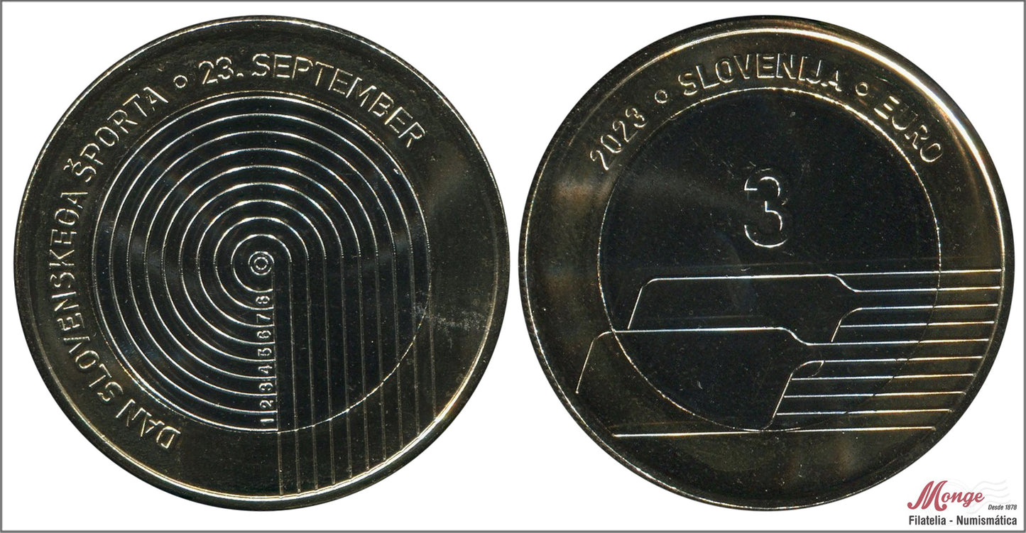 Slovenia - 2023 - Monedas Euros circulación - S/C / UNC - 3 € Año 2023 / Deporte