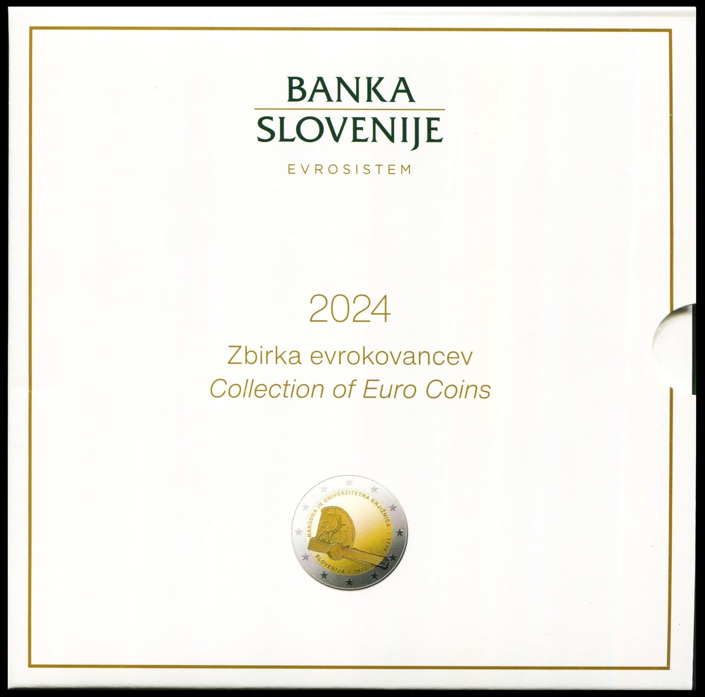 Slovenia - 2024 - Monedas Euros en cartera oficial - FDC / MS - Cartera año 2024 (10 monedas)