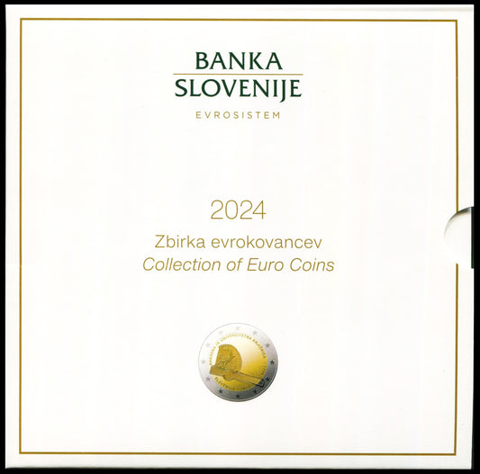 Slovenia - 2024 - Monedas Euros en cartera oficial - FDC / MS - Cartera año 2024 (10 monedas)