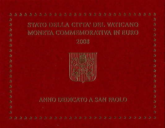 Vaticano - 2008 - Monedas Euros en cartera oficial - FDC / MS - 2 € año 2008 / Año de San Pablo