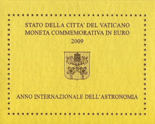 Vaticano - 2009 - Monedas Euros en cartera oficial - FDC / MS - 2 € Año 2009 / Año Astronomía