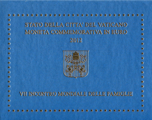 Vaticano - 2012 - Monedas Euros en cartera oficial - FDC / MS - 2 € Año 2012 / VII Encuentro Mundial de la Familia