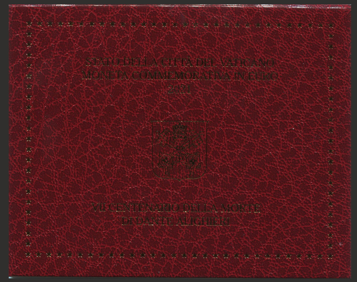 Vaticano - 2021 - Monedas Euros en cartera oficial - FDC / MS - 2 € año 2021 / Dante