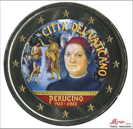 Vaticano - 2023 - Monedas Euros Color - S/C / UNC - 2 € Año 2023 / 1º Perugino